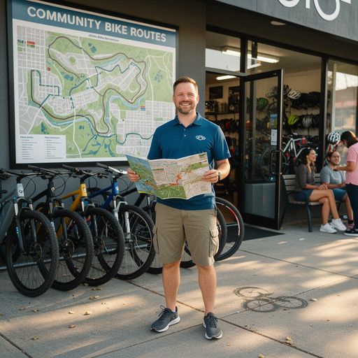 自転車の整備中に使う工具のセット